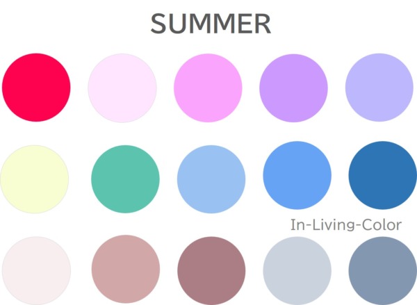 パーソナルカラー サマー ブルべ夏