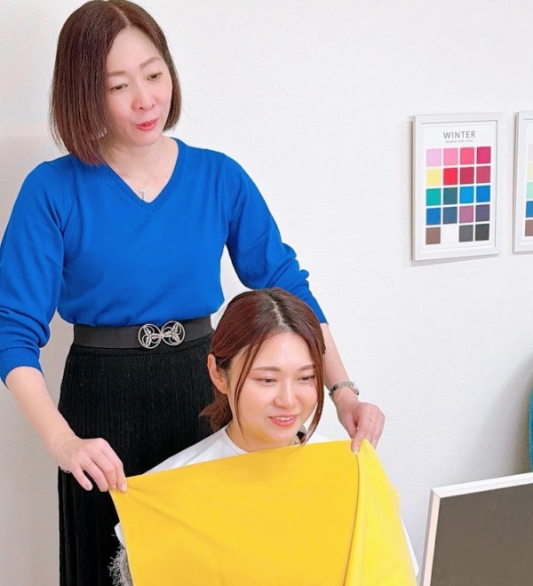 パーソナルカラープロ講座 イベントセミナーでの似合う色診断