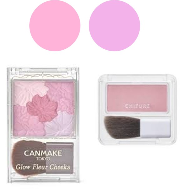 パーソナルカラー サマーに似合うメイクカラー ブルべ夏 チーク