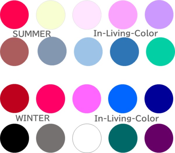 パーソナルカラー サマーとウインター ブルべ夏冬