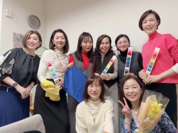 パーソナルカラーアナリスト養成講座　　パーソナルカラー診断　５０代