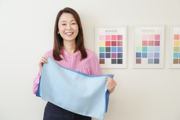 パーソナルカラーアナリスト養成講座　三浦まゆみ　パーソナルカラー診断　５０代